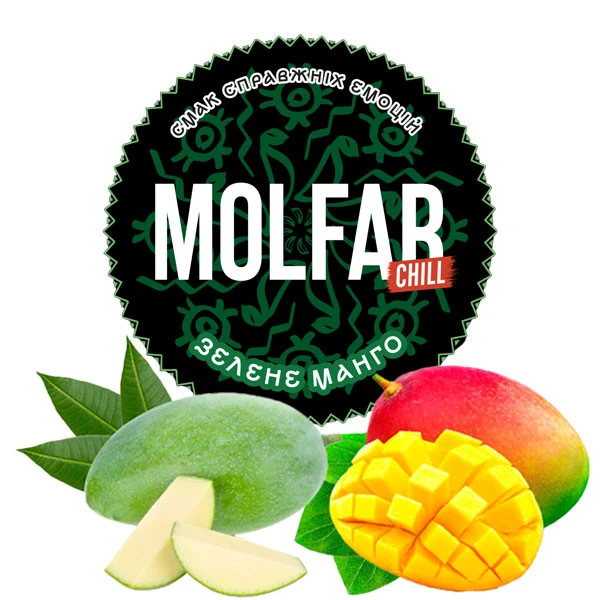 Табак Molfar Tobacco Chill Line Зеленое Манго 200 гр
